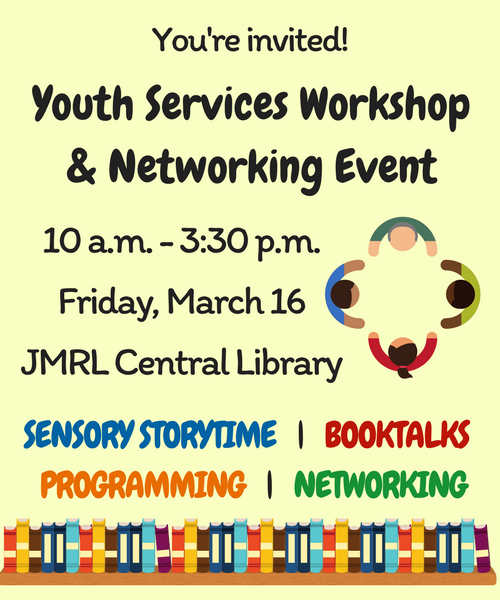 Youth Services Workshop and Networking Event planned for March 16