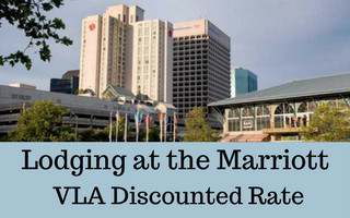 Lodging at the Marriott. VLA Discounted Rate.